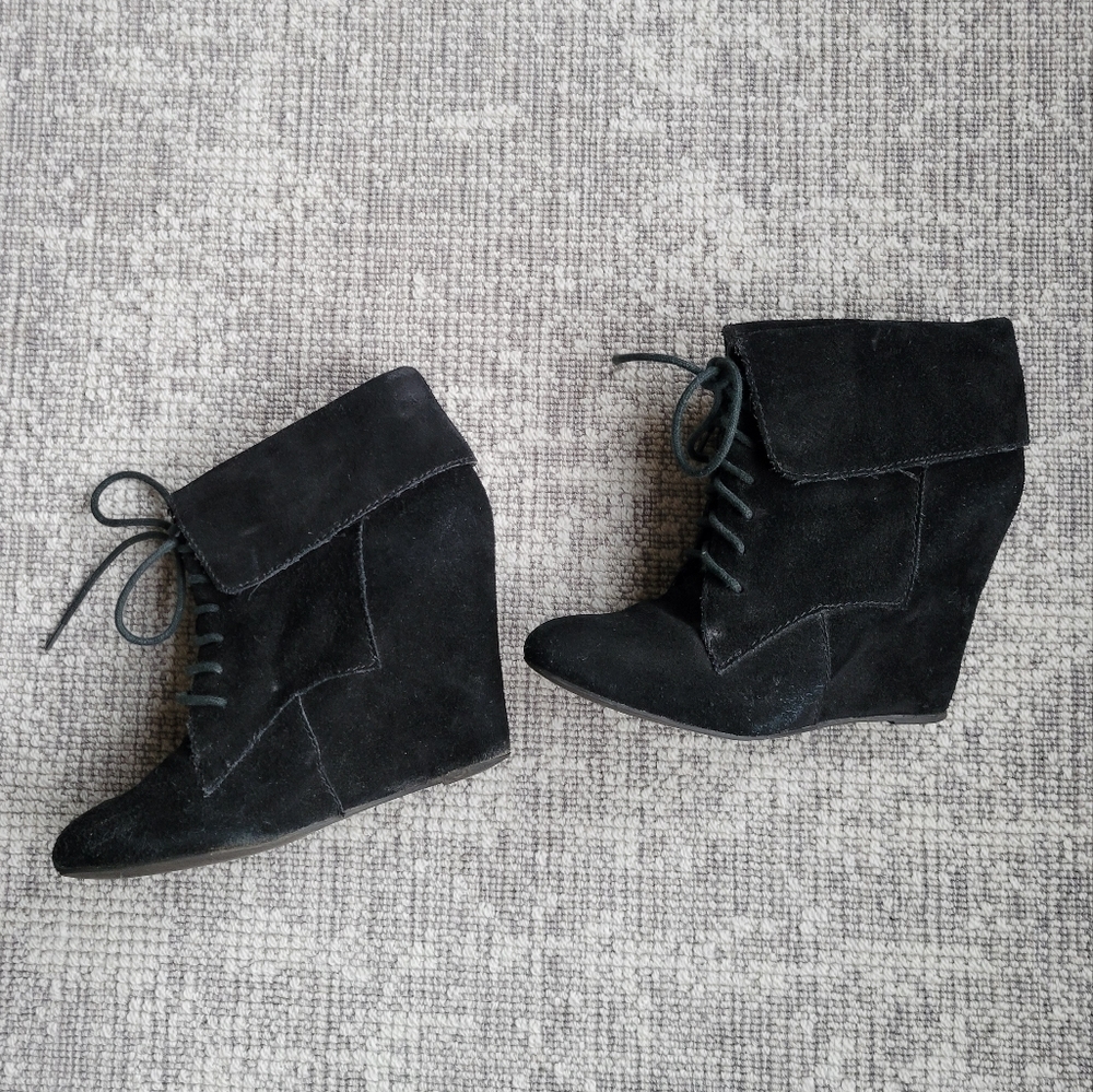 Steve Madden Luxe Hidden Heel Wedge Booties